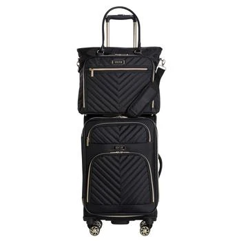 Kenneth Cole Reaction Chelsea Softside Chevron Expandable 2pc 20" Carry-On Luggage + Matching 15" Laptop Tote Set