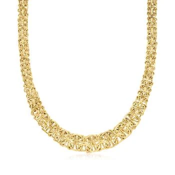 Canaria Fine Jewelry | Canaria 10kt Yellow Gold Graduated Interlocking Multi-Link Necklace,商家Premium Outlets,价格¥7530