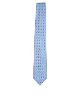 Z Zegna Z Zegna Graphic-Printed Pointed Tip Tie