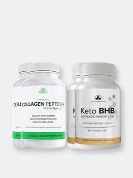 商品Totally Products | Hydrolized Collagen Peptides plus Keto BHB Combo Pack,商家Verishop,价格¥322图片