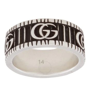 Gucci | Aged Sterling Silver GG Marmont Ring,商家Jomashop,价格¥1951
