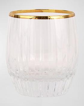 商品Natalia Gold Rim Double Old-Fashioned Glass图片