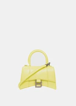 推荐BALENCIAGA Yellow Hourglass XS Top Handle Bag商品