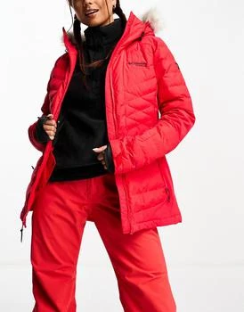 推荐Columbia Bird Mountain II insulated ski jacket in red商品