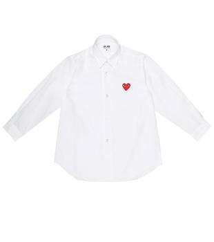 推荐Heart logo cotton-poplin shirt商品