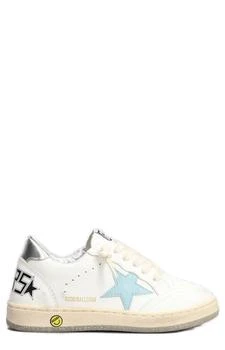Golden Goose | Golden Goose Kids Ball Star Lace-Up Sneakers,商家Cettire,价格¥1159