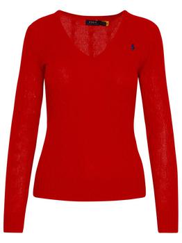 拉夫劳伦毛衣图片, Ralph Lauren | Polo Ralph Lauren Kimberly V-Neck Long-Sleeved Jumper商品图片 8.1折