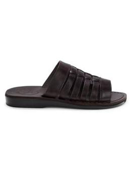 推荐Adam Leather Slip-On Sandals商品