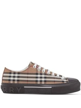 推荐BURBERRY - Check Motif Cotton Sneakers商品