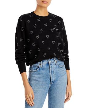 AQUA | Crystal Heart Embellished Crewneck Sweater - 100% Exclusive商品图片,独家减免邮费
