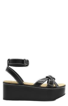 罗意威鞋价格, Loewe | Loewe Gate Wedge Sandals商品图片 6.7折