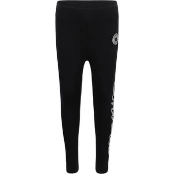 Converse | Silver logo leggings in black 4.4折×额外7.5折, 额外七五折