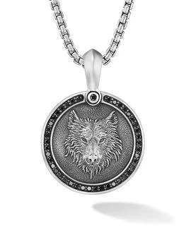 David Yurman | Petrvs Wolf Amulet in Sterling Silver,商家Saks Fifth Avenue,价格¥6336