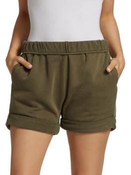 FRAME | Rolled-Cuff Organic Cotton Shorts商品图片,2.8折