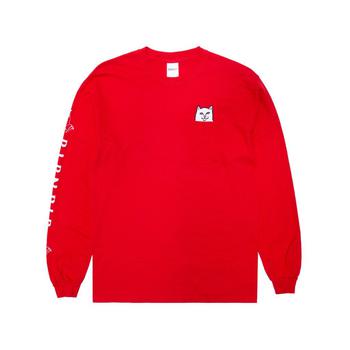 推荐Rip n Dip Lord Nermal L/S T-Shirt - Cherry Red商品