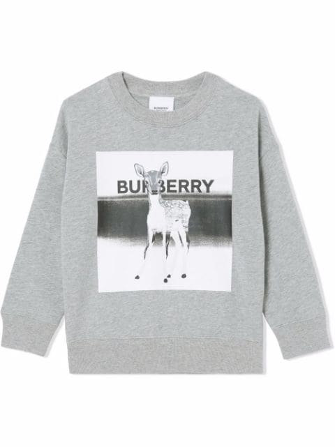 burberry卫衣, Burberry | BURBERRY 男童灰色棉质卫衣 8050306商品图片 独家减免邮费