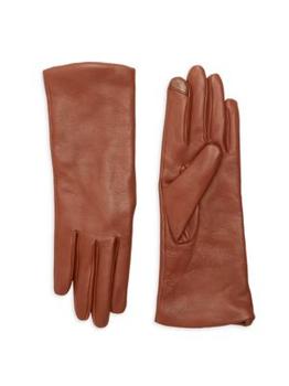 推荐Polished Leather Cashmere Lined Tech Gloves商品