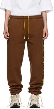 Drew House | SSENSE Exclusive Brown Cartoon Font Lounge Pants商品图片,额外8.5折, 独家减免邮费, 额外八五折