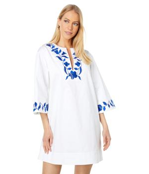 kate spade连衣裙, Kate Spade | Embroidered Zigzag Floral Tunic Dress商品图片 6折