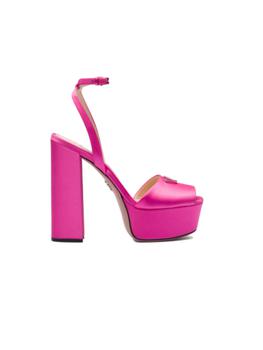 Prada | PRADA High-heeled satin sandals商品图片,