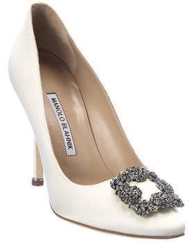 Manolo Blahnik, Manolo Blahnik | Manolo Blahnik Hangisi 105 Satin Pump商品图片 6.7折