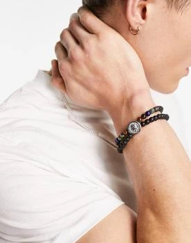 Steve Madden | Steve madden beaded two layer bracelet with pendant,商家ASOS,价格¥130