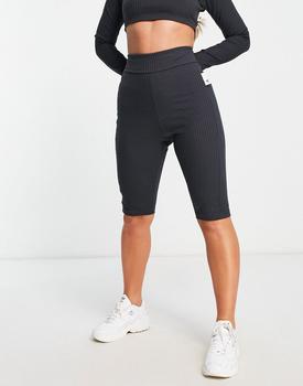 推荐adidas Sportswear Studio Lounge legging shorts in black商品