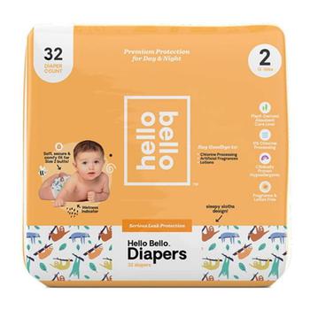 商品Hello Bello Diapers Jumbo Pack Size 2 Alphabet Soup, 32 Ea,商家MyOTCStore,价格¥71图片