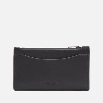 Coach | Coach Men's Leather Zip Card Case - Black商品图片,