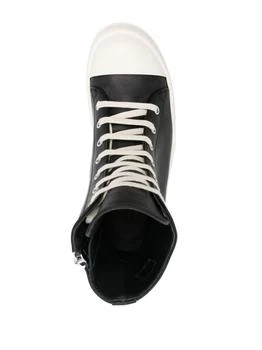 推荐RICK OWENS - Leather High-top Sneakers商品