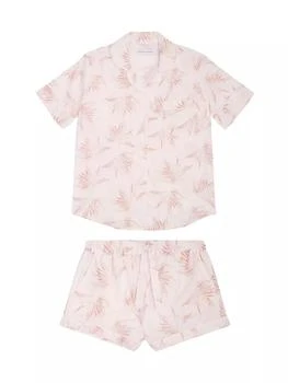 Desmond & Dempsey | Deia 2-Piece Cotton Short Pajama Set 满$250享8.5折, 满折