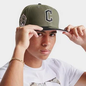 推荐New Era Cleveland Guardians MLB Olive 9FIFTY Snapback Hat商品