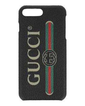 Gucci | Printed Logo Leather iPhone 8 Plus Case,商家Maison Beyond,价格¥419