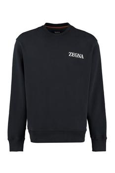 Zegna | Ermenegildo Zegna Logo Printed Crewneck Jumper商品图片,7.6折