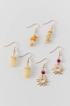 Urban Outfitters正品, Urban Outfitters | Genuine Stone Charm Earring Set商品图片 额外9.5折, 特价, 额外九五折