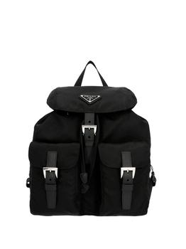 Prada | PRADA logo-plaque backpack商品图片,7.6折