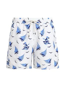 拉夫劳伦短裤, Ralph Lauren | Traveler Drawstring Swim Shorts商品图片 3折