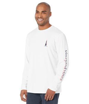 Vineyard Vines衣服, Vineyard Vines | Long Sleeve Sail Reflection Harbor Tee商品图片 6.1折
