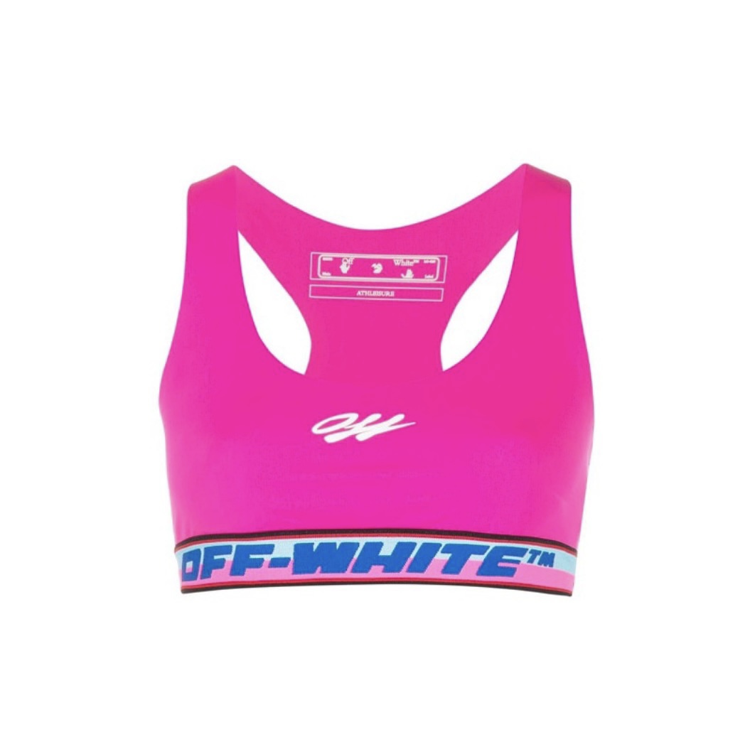商品Off-White | Logo嵌花运动内衣 修身版型 女款粉色  OWVO015R21JER001-3201,商家SPI,价格¥921图片