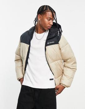 Columbia | Columbia Puffect hooded puffer jacket in stone商品图片,