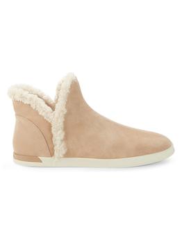 加拿大vince鞋, Vince | Val-B Suede & Faux Fur Booties商品图片 3.7折
