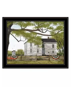 Trendy Décor 4U | Sweet Summertime House by Billy Jacobs, Ready to hang Framed Print, Black Frame, 27" x 21",商家Macy's,价格¥1025