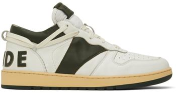 product SSENSE Exclusive White & Green Rhecess Low Sneakers image