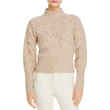 推荐[BLANKNYC] Womens   Cable Knit Embellished Crewneck Sweater商品