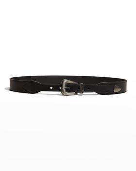 ysl腰带真假, Yves Saint Laurent | Western Buckle Leather Belt商品图片 