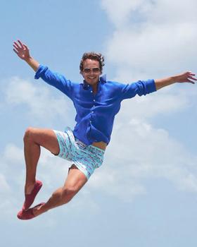 萨克斯, Pinkhouse Mustique | Pinkhouse Mustique Sax Blue Linen Shirt商品图片 