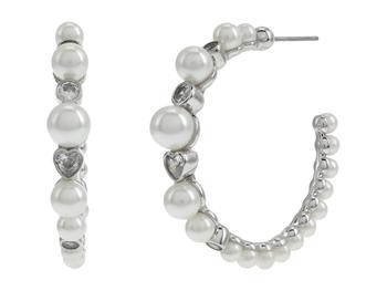 推荐Pearl Caviar Hoops Earrings商品