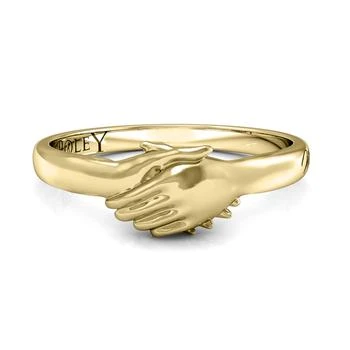 SSELECTS | Ted Poley Miss Your Touch Hand In Hand Ring In 10K Yellow Gold,商家Premium Outlets,价格¥1512