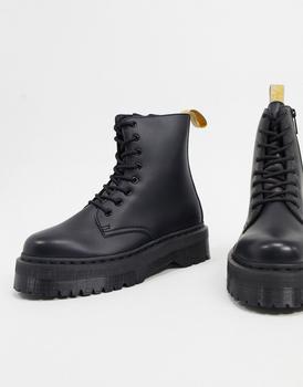 Dr. Martens | Dr Martens vegan jadon platform boots in black商品图片,