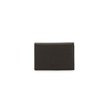 商品NEW Bally Tobel Men's 6211508 Chocolate Leather Card Holder MSRP图片